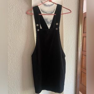 Urban Outfitters corduroy overalls mini dress